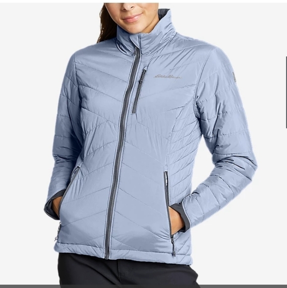 NWT reversible Ignitelite strech jacket in dusty blue Size Med Tall - Picture 1 of 12